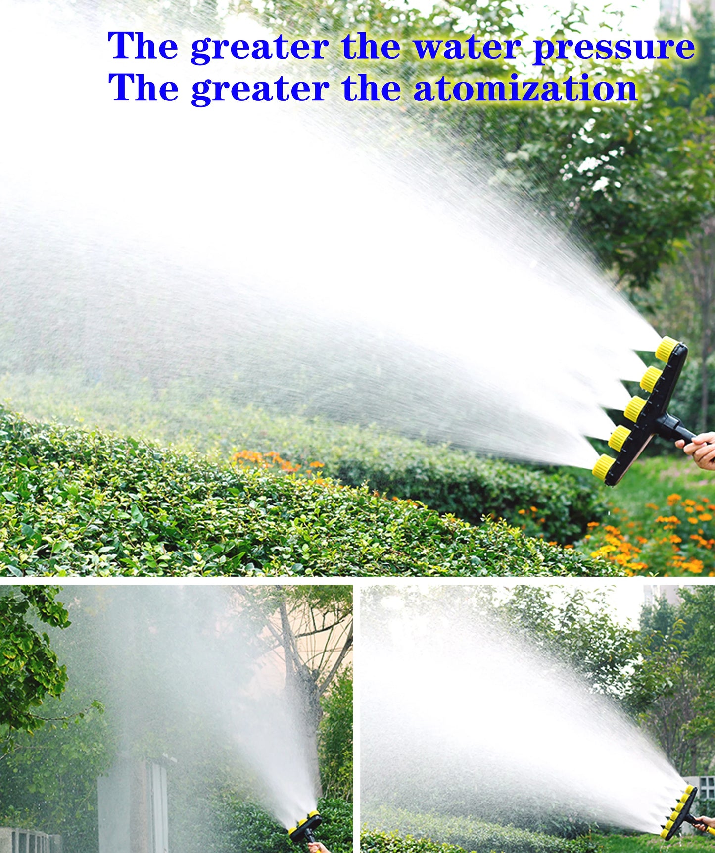 Agriculture Atomizer Nozzle - Adjustable Large Flow Garden Lawn Sprinkler for Farm Vegetable Irrigation, 3/4/5/6 Way Watering Tool