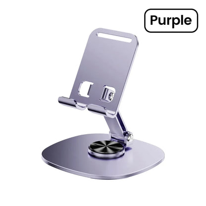 360° Rotating Tablet & Phone Stand - Foldable Desktop Holder for iPad, iPhone, Xiaomi & Mobile Devices