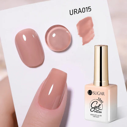 UR SUGAR Champagne Gold Silver Reflective Glitter Gel Nail Polish 15ml - Semi-Permanent Soak Off UV Manicure Art Varnish