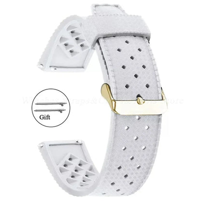 Premium Tropic Silicone Watch Strap – 20mm & 22mm Quick Release Waterproof Rubber Bracelet for Seiko, Oris & Omega