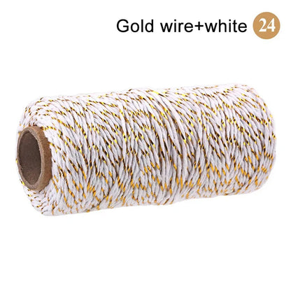 2mm 100M Macrame Cotton Cord – Twine Thread for DIY Crafts, Wall Hangings, Bohemian Wedding & Home Decor