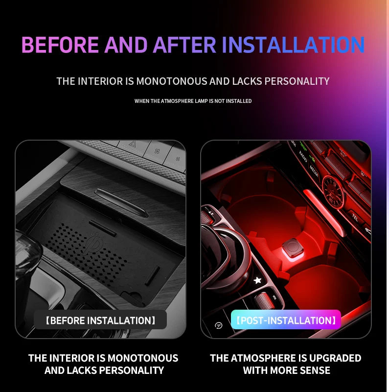 Mini USB LED Atmosphere Light - Smart Car Interior Lighting, Laptop Keyboard Night Decoration Light, DC 5V