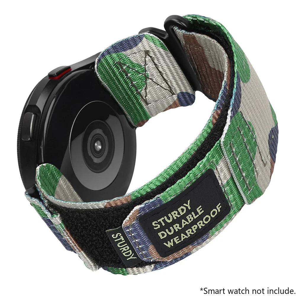 20mm 22mm Nylon Sport Watch Band — Thick Colorful Replacement Strap for Men & Women Watches