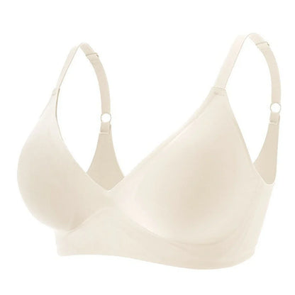 Latex Jelly Seamless Bras for Women – Wireless, Removable Padded Bralette, Comfortable One-Piece Brassiere for Sleep