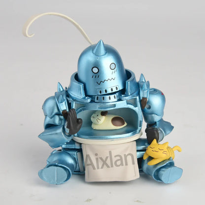 Aixlan#796 Fullmetal Alchemist Alphonse Elric Figure | 10CM Cute PVC Action Anime Collectible Figurine