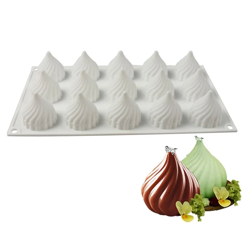 French Dessert 3D Lemon Silicone Mold – Cake, Brownie & Mousse Decorating Pastry Baking Tool