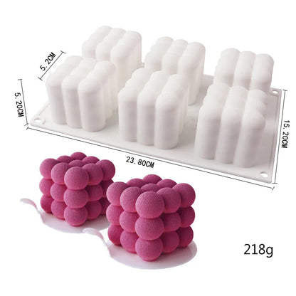 3D Silicone Pastry Mold — French Dessert, Mousse & Cake Baking Pan for Chocolate, Candles, Soap, Fondant, DIY Cake Decoration Tools