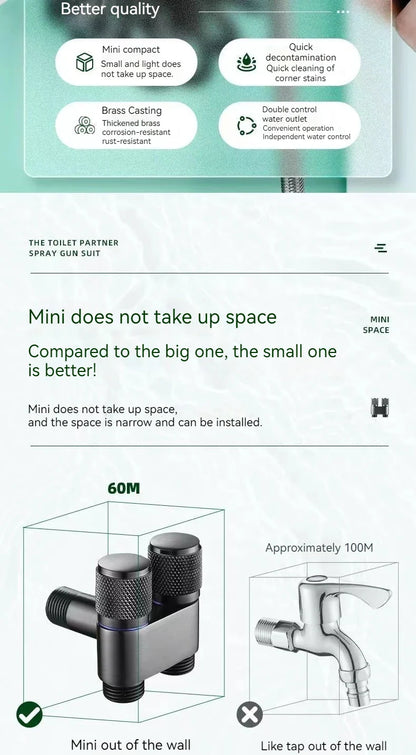Handheld Bidet Spray Gun – Portable High-Pressure Cleaning Set for Bathroom, Women’s Washing & Toilet Hygiene