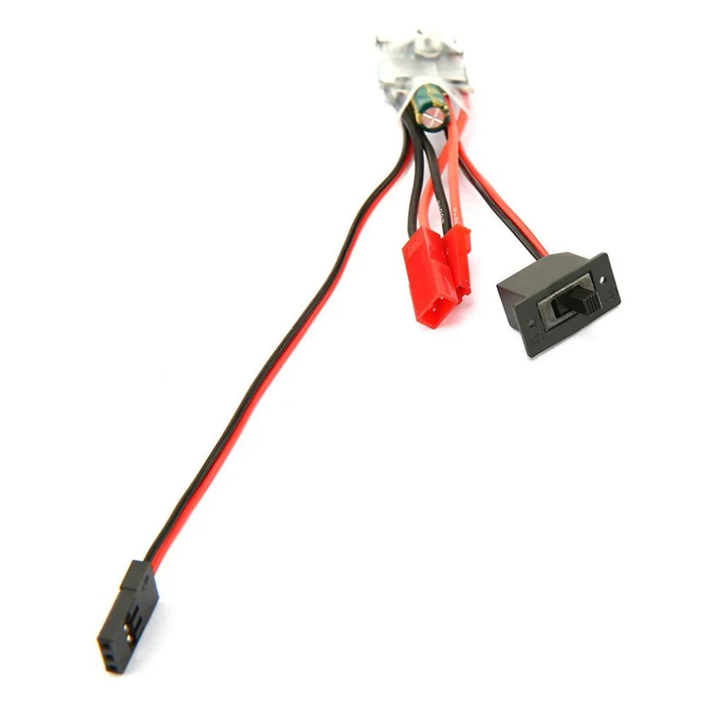 Micro ESC 20A 30A Brushed Electric Speed Controller – RC ESC for 2S 4-8V, DIY Mini 1/16 1/18 1/24 RC Car, Boat, Tank w/Brake