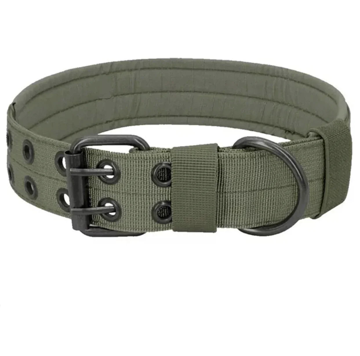 Adjustable Reflective Nylon Dog Collar – Heavy Duty Tactical Training Collar for German Shepherds