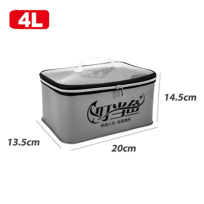 Multifunction EVA Folding Fishing Bag – Live Fish Bucket and Water Container, 4L/6L/10L/14L Tackle Storage Case
