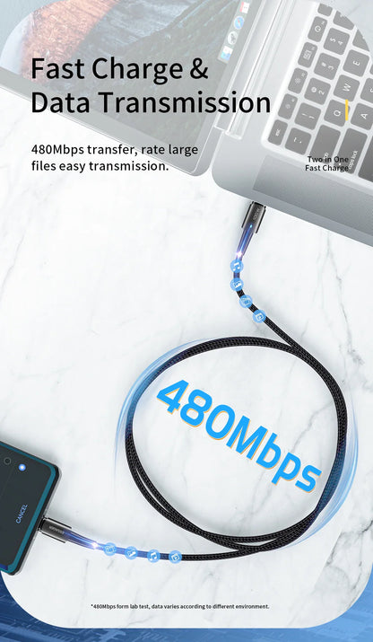 Essager USB-C Cable 100W PD QC 4.0 – Fast Charging Type-C Cable for MacBook Pro, Samsung, Xiaomi