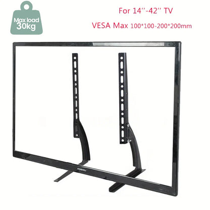 BEISHI Universal Table Top TV Stand for 14-42 Inch LCD/LED/OLED TVs - Pedestal Feet for Flat & Curved Screens