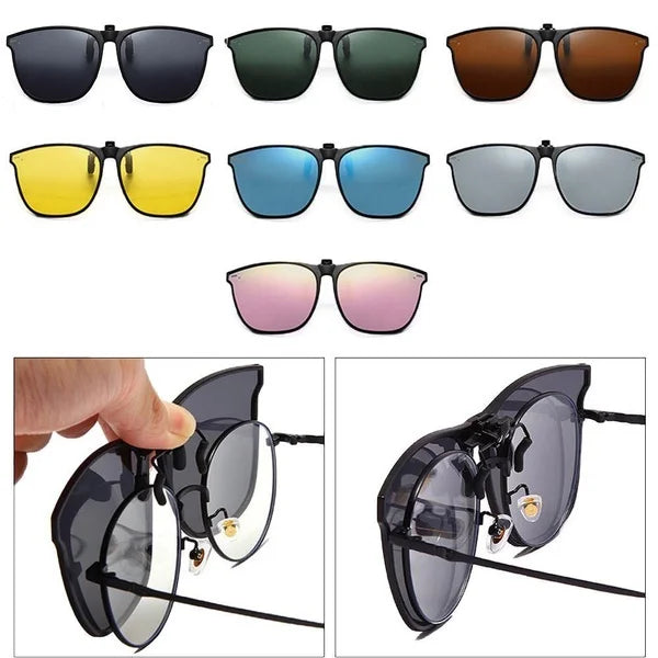 Polarized Clip-On Myopia Glasses – Night Vision Driving Goggles UV Resistant Outdoor Sunglasses