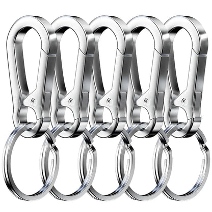 1/5PCS Metal Gourd Buckle Keychain – Strong Carabiner Climbing Hook for Car Keys & Vintage Accessories