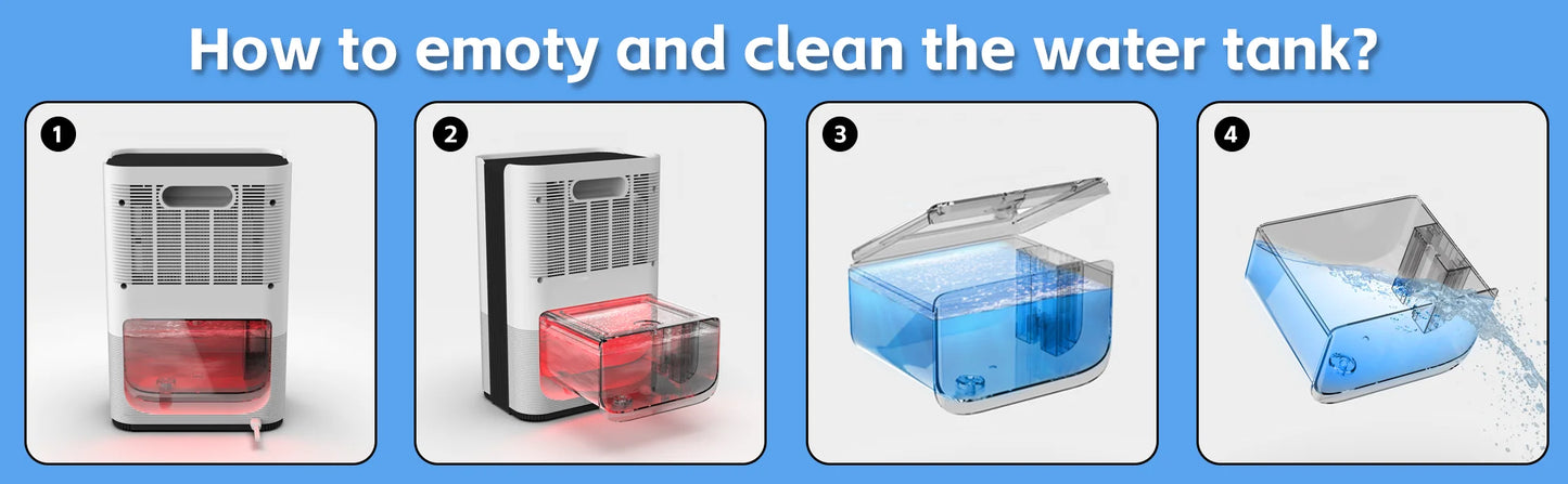 Dehumidifier – 1.2L Large Tank, Covers Up to 80m², Suitable for Home, Bedroom, Office & Kitchen, EU/US Plug