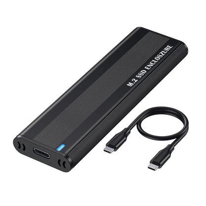 10Gbps M.2 NVMe SSD Enclosure — Solid-State Drive Adapter for 2230/2242/2260/2280 SSDs, Tool-Free Installation