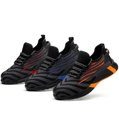 Men’s Safety Work Shoes – Lightweight Indestructible Sneakers with Anti-Puncture Protection, Durable Work Boots for Industrial & Construction Use
