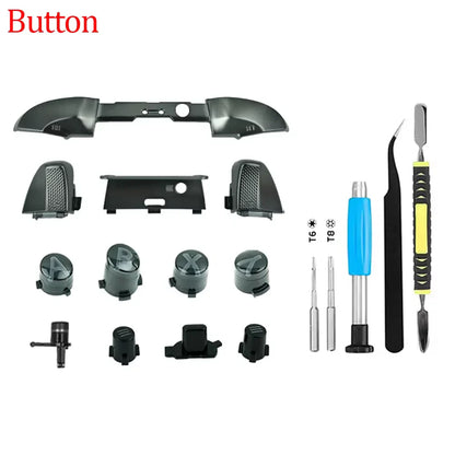 Xbox Elite Series 2 Controller Replacement Housing Shell Kit – Front & Back Case, LB/RB Buttons, Grips & Carry Bag Set