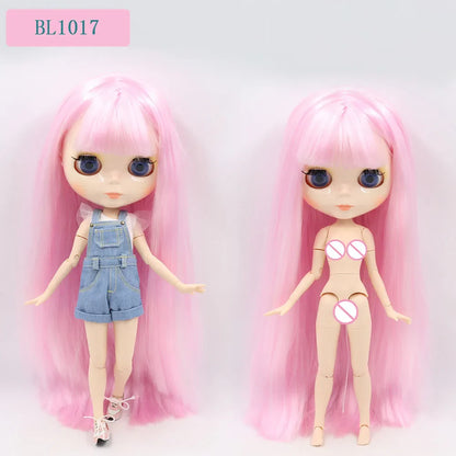 ICY DBS Blyth Doll – 1/6 BJD Customized Nude Joint Body, White Skin Glossy & Matte Face, 30cm Girl Toy Gift