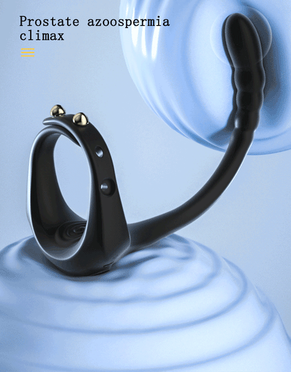Adjustable Vibrating Penis Ring – Delayed Ejaculation, Enlargement, Prostate & Anal Massage Adult Male Sex Toy