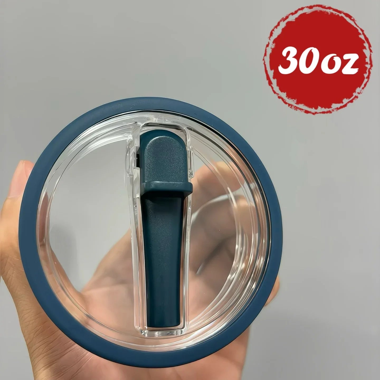 30oz/40oz Tumbler Flip Straw Lid Replacement – Spill-Proof Reusable Cover for Quencher Cups