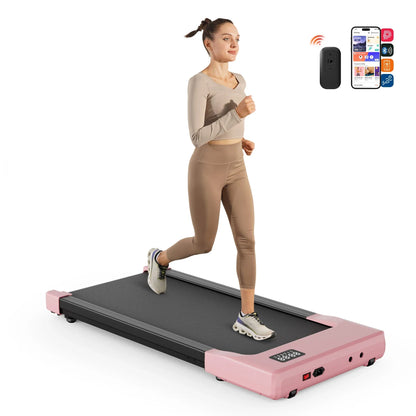 2-in-1 Walking Pad Under Desk Treadmill – Portable 2.5HP Home & Office Treadmill with Remote Control and LED Display