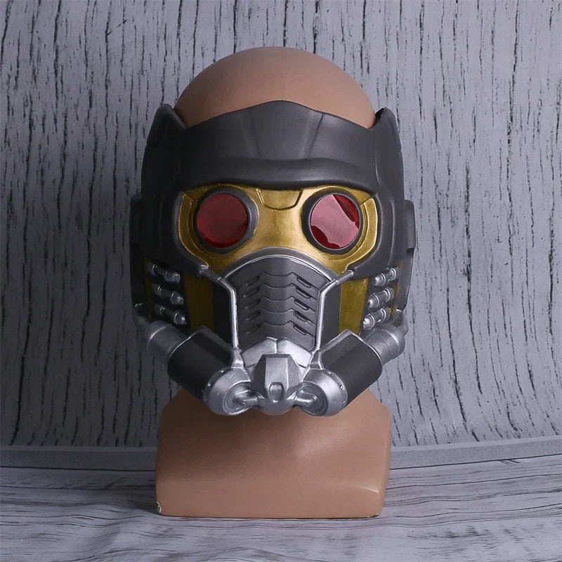 Star Lord LED Helmet Latex Mask — Cosplay Peter Quill Superhero Prop for Infinity War, Halloween & Party