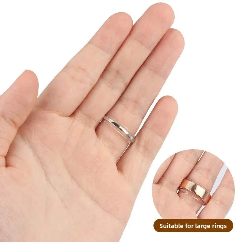 Silicone Invisible Ring Sizer Set – 8 Sizes Anti-Slip Ring Adjuster & Retainer for Loose & Large Rings Fit Fix Holder