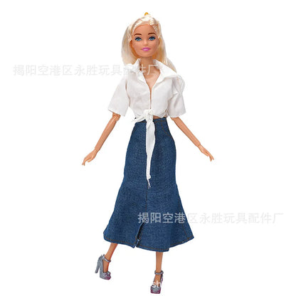 New Doll Clothes for 30cm Barbie – BJD Doll Outfit Accessories for Girls DIY Toy