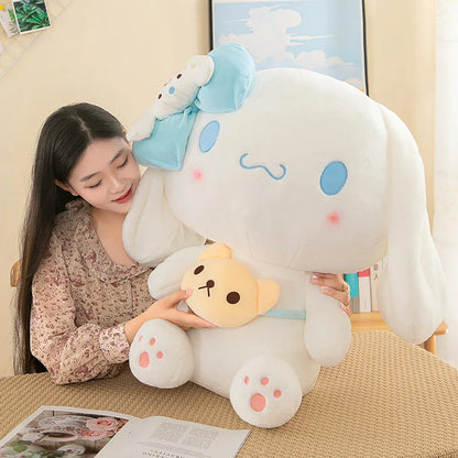 Sanrio Kuromi Plush Dolls — 40/50cm Kawaii My Melody & Cinnamoroll Soft Stuffed Anime Animals, Cartoon Pillow Decor for Kids