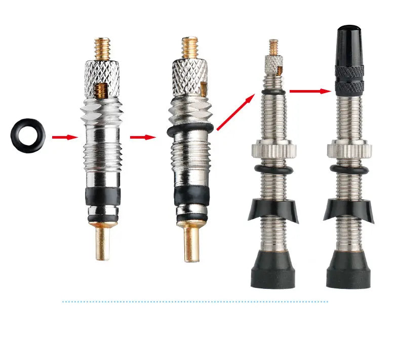 Deemount 2-in-1 Presta Valve Caps & Core Tool — CNC Alloy Lightweight Bicycle Valve Nipple (10/4/2PCS)