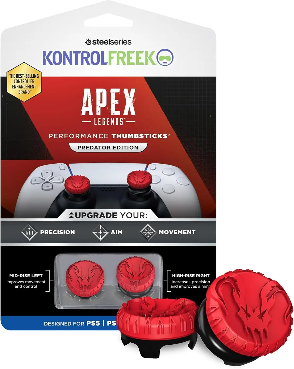 New High-Rise Analog Stick Cap for PS4 & PS5 – Galaxy Silicone Joystick Controller Upgrade