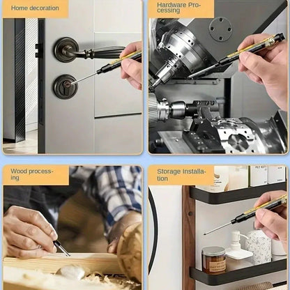 Carpenter Marker Pens — 45mm Long Nib Head, Hole Marker for Woodworking, 100-1PCS White/Black/Blue/Red Hand Tools