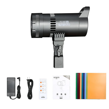 Sutefoto TJ55 Bi-Color LED Video Light - 55W COB Photographic Light, 3200K-5600K, Portable Fill Light for Video & Live Streaming