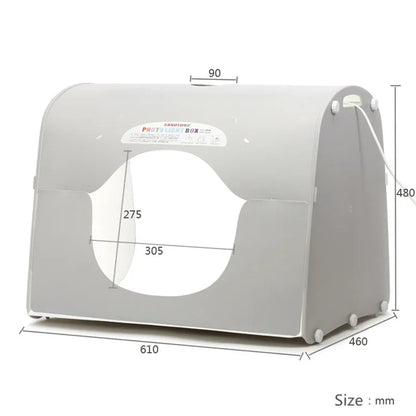 SANOTO LED Photograph Lightbox – Dimmable Photo Studio Softbox for Manicure & Tabletop Shooting