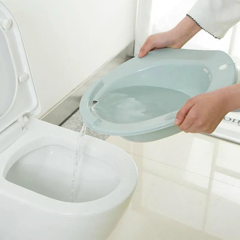 Durable 1pc Elderly and Postpartum Bidet Toilet Seat - Versatile Hemorrhoid and Vaginal Steaming Hip Bath Basin for Patients