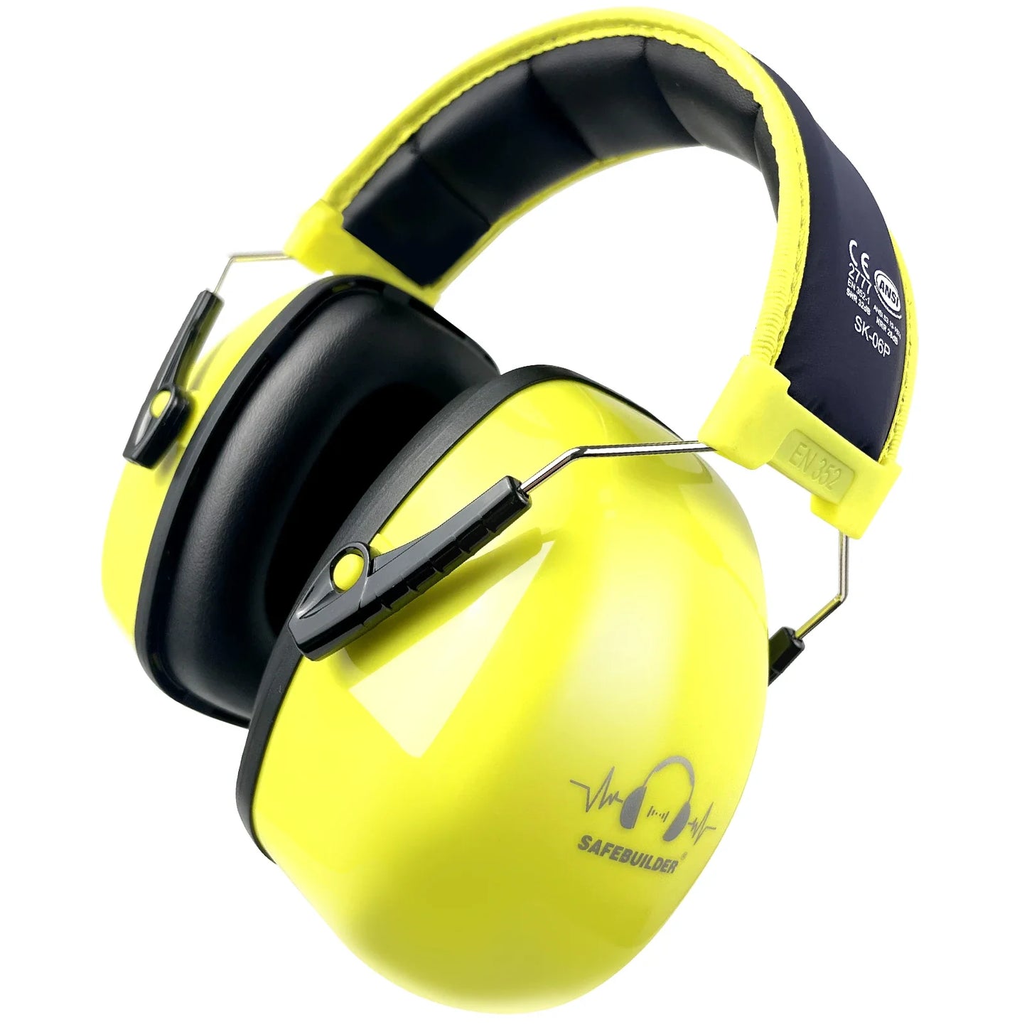 Adjustable Noise Reduction Ear Muffs NRR 28dB – SK-06P Hearing Protection Ear Defenders for Work, Mowing & Industrial Use