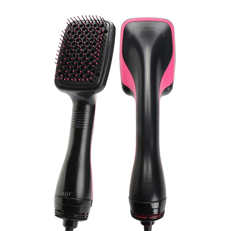 All-in-1 Hot Air Brush Styler – Electric Ion Hair Dryer, Volumizer, Straightener & Curler Comb Roller