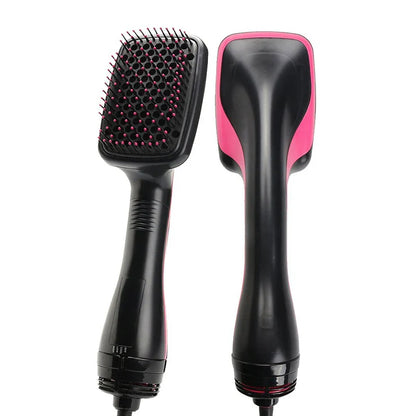 All-in-1 Hot Air Brush Styler – Electric Ion Hair Dryer, Volumizer, Straightener & Curler Comb Roller