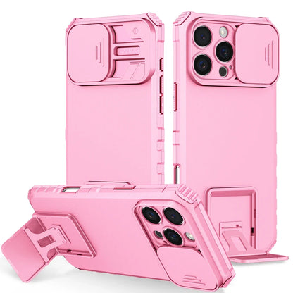 Slide Camera Protection Hard Case – Durable Plastic Phone Cover for iPhone 7 to 16 Series