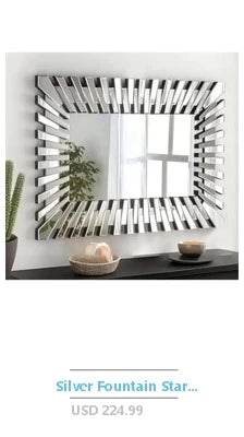 Crystal Crush Diamond Mirror 16x20 – Luxury HD Glass Wall Mirror for Bathroom, Bedroom & Entryway Home Décor Accent