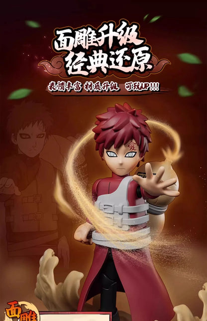 BLOKEES Original Naruto Blind Box – Nine-Tails Chakra Mode Sasuke, Gaara, Kurama, Shikamaru Assembled Action Figure Toy Gift