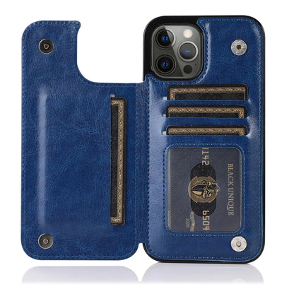 Luxury PU Leather Wallet Case - Kickstand Card Holder Cover with Slots for iPhone 15 14 13 12 11 Pro Max SE X XR XS Max 8 7 6 Plus