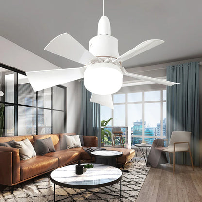 30W E27 Ceiling Fan Light with Remote - LED Dimming Function, Intelligent Silent Fan for Bedroom & Living Room