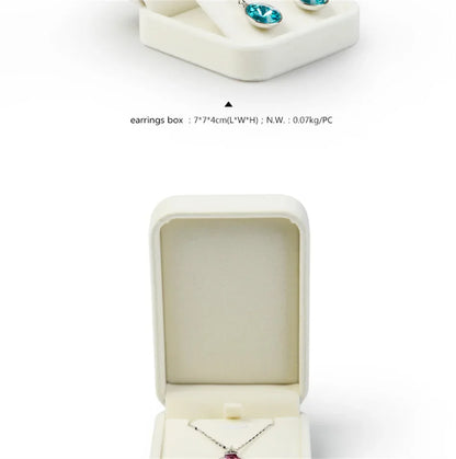 Oirlv Velvet Jewelry Box – Classic Ring, Earring & Necklace Case for Wedding Gift & Display