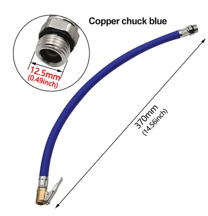 Car Tire Air Inflator Extension Hose – Twist Lock Air Chuck Adapter for Bike & Motorcycle Pump