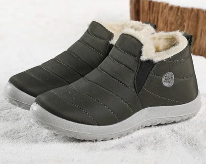 Men’s Winter Ankle Boots — Warm Fur Lined Snow Boots, Casual Shoes for Men and Couples