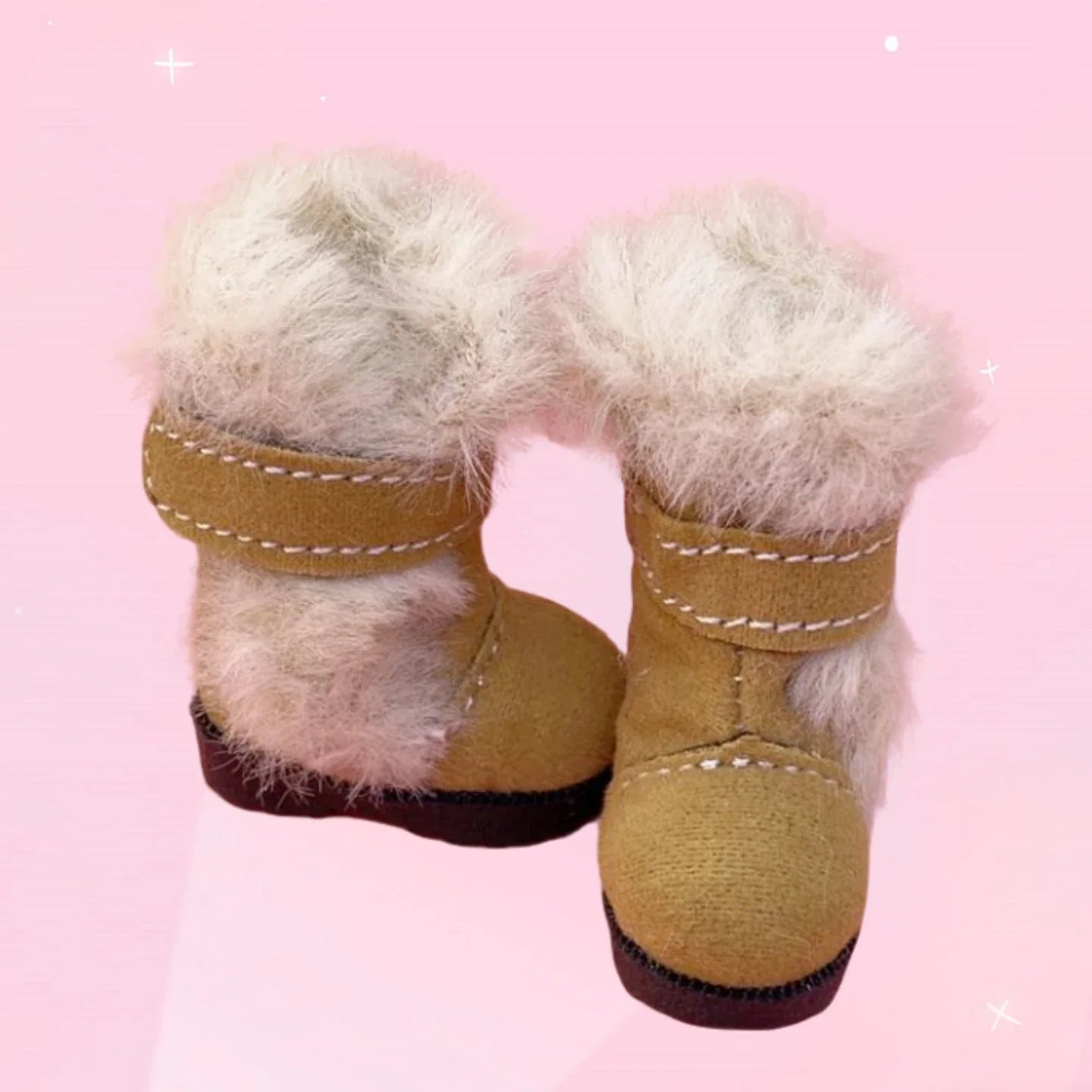 Tilda 3.2cm Doll Boots – 1/8 Mini Leather Shoes for Blythe, Azone & BJD Dolls, Casual Doll Accessories