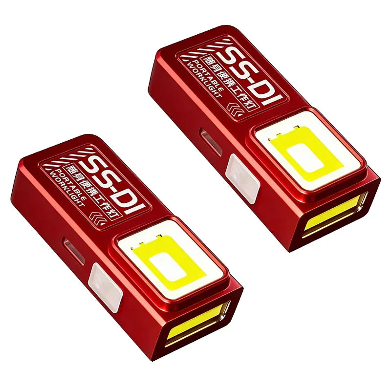 Mini COB LED Flashlight – USB-C Rechargeable EDC Work Light with Clip, Magnet, Waterproof Pocket Torch for Camping & Outdoor Use